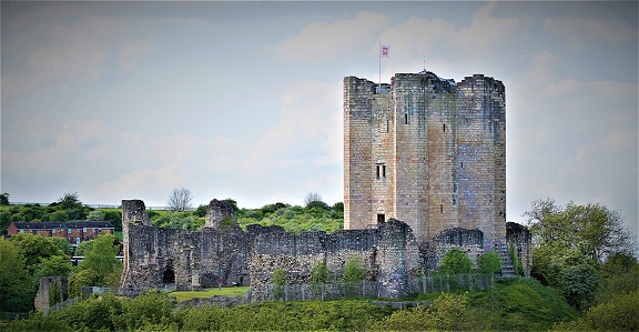 Sunday, 14th May, 2017, at Conisbrough Castle, Conisbrough, Doncaster, South Yorkshire, England.  Conisbrough Castle is a grade 1 listed building, circa 12th century, famous for its inclusion in Walter Scott's Ivanhoe.