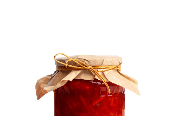istock glass bottle with preserved food on white background 1164852676