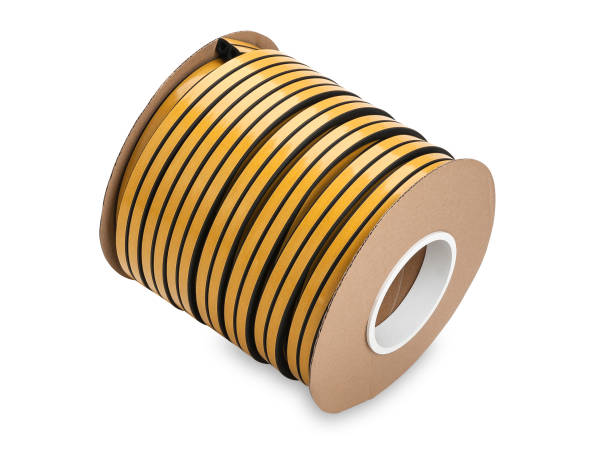 istock Roll of foam gasket on white background 1164855454
