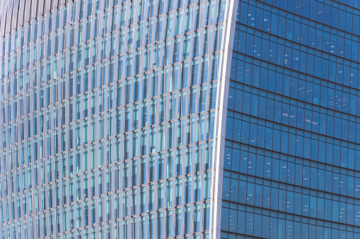 Commercial skyscrapers in city of London