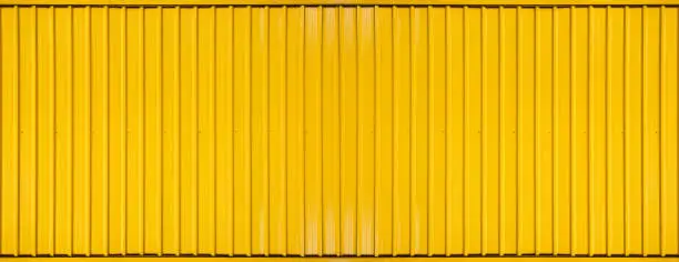Panorama of Yellow box container striped line textured background