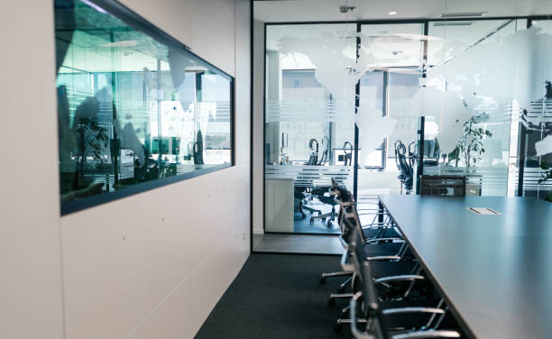 istock Interior of meeting room in moder office 1164860767
