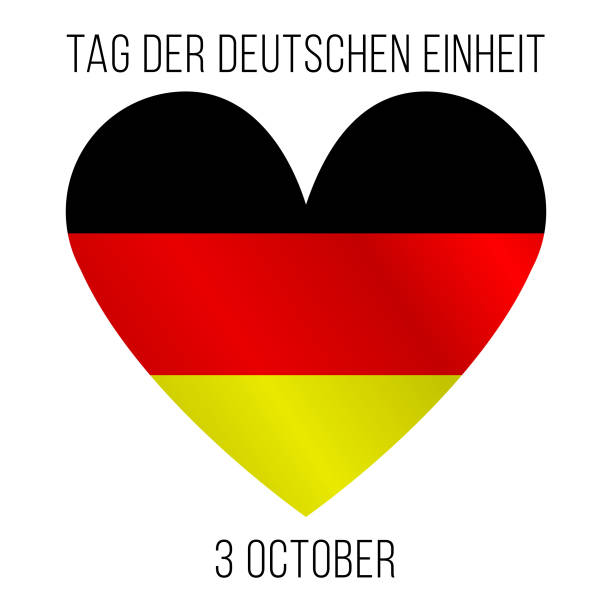 istock German unity day card concept. Vector illustration with colors of German flag 1164861601