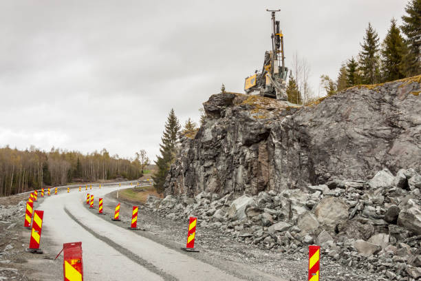 Construction site - Norway stock photo