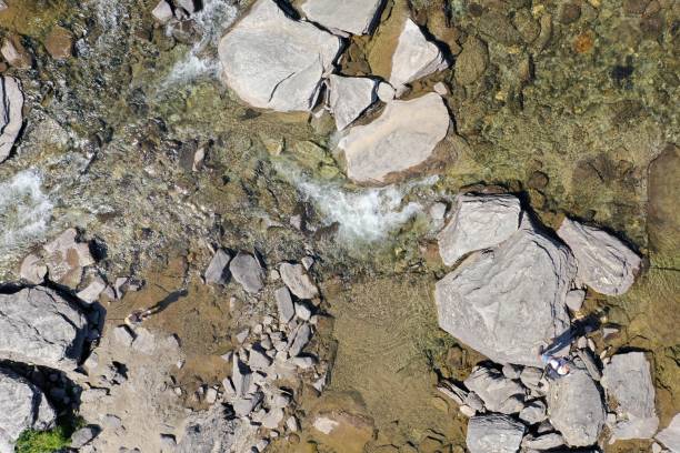 istock Remote located river in the great wilderness seen from above 1164868893