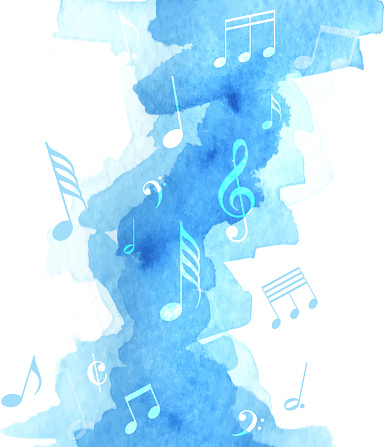 watercolor musical concert painted image