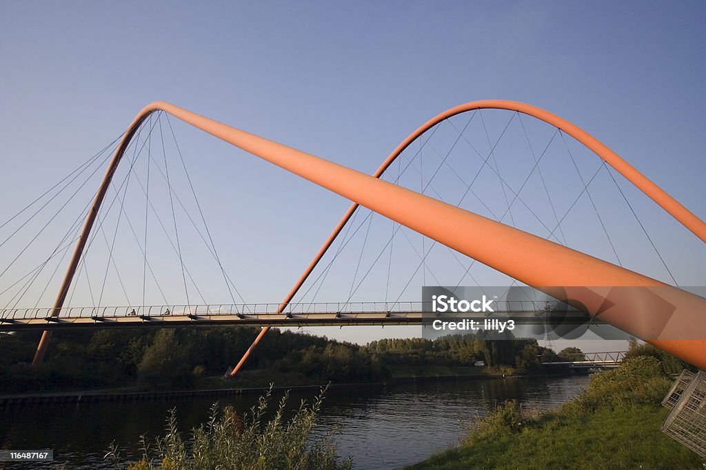 Moderno Ponte Suspensa - Royalty-free Gelsenkirchen Foto de stock
