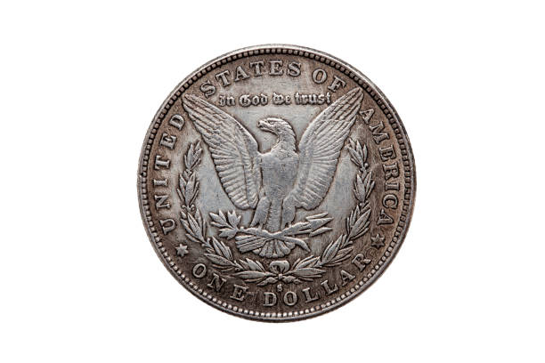 USA One Dollar Morgan Silver Coin reverse side