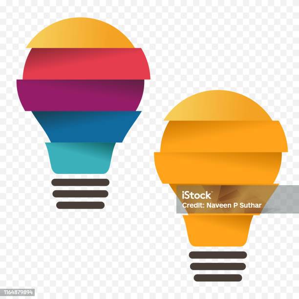 Bulb Vector Illustration Stripped Stock Illustration - Download Image ...