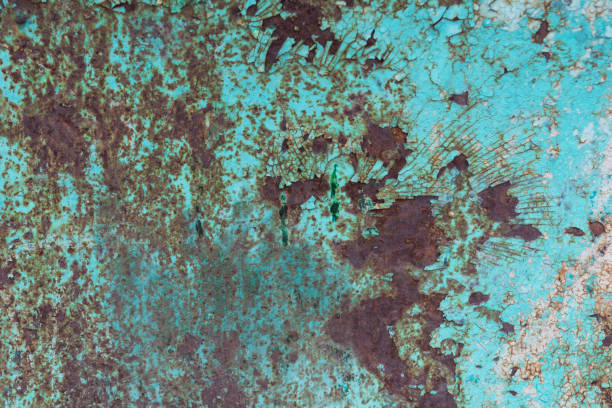 istock Cracked paint and rusted metal background 1164881018
