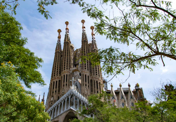 Gaudi architecture. Sagrada Familia in Barcelona.