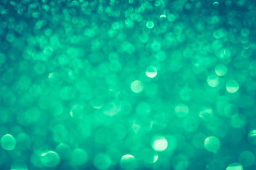 Green Abstract Shiny Bokeh Background, Horizontal in size