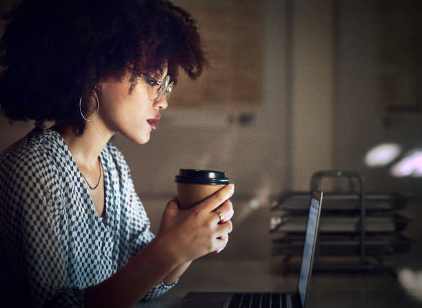istock Caffeine fuels me up during the night 1164885341