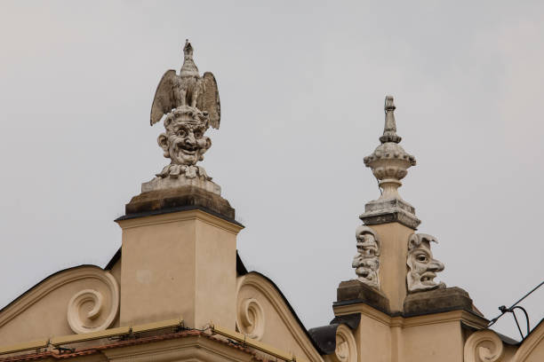 Detail of the Cloth Hall in Krakow Old Town, Poland