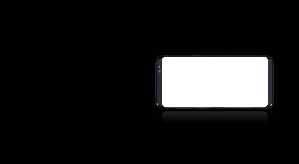 istock Smartphone mockup, blank screen, isolated background, for ui ux designer template 1164893778