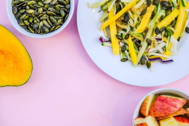 istock Healthy Summer Mango Fruit Salad With Apple 1164897153