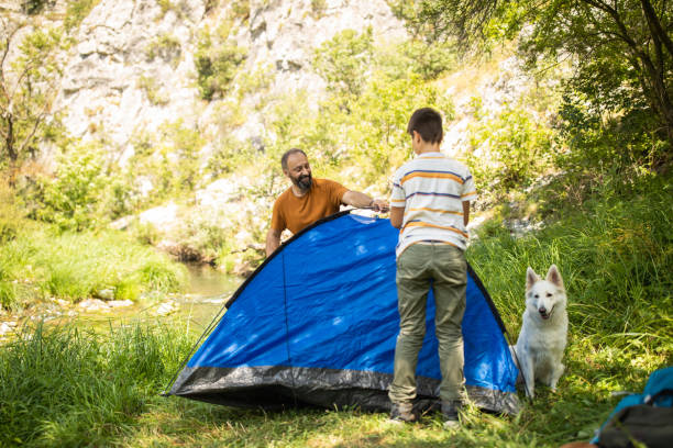 istock And a tent is ready for camping 1164898336