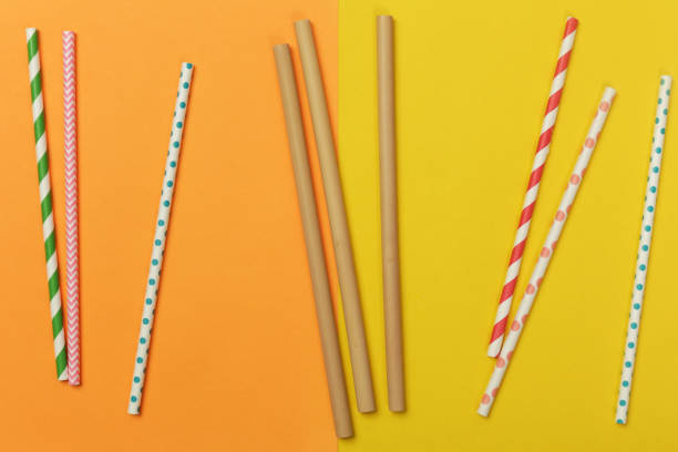 istock Reusable bamboo straws as an alternative for single-use plastic straws 1164903923
