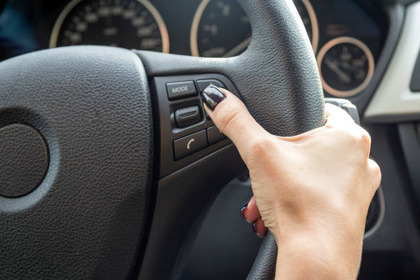 istock Handlebar hand car girl 1164904544