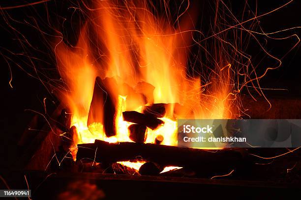 Fuegos Artificiales Foto de stock y más banco de imágenes de A la Parrilla - A la Parrilla, Abstracto, Bengala - Fuego artificial