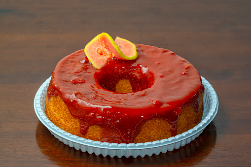 Photo of a guava cake.