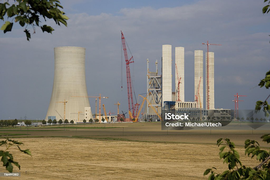 Estação de energia de construção Site - Foto de stock de Agricultura royalty-free