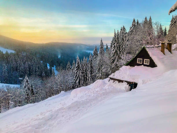 istock Czech mountains Krkonose landscape in winter 1164915450