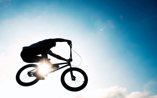 istock Young BMX bicycle rider 1164919171