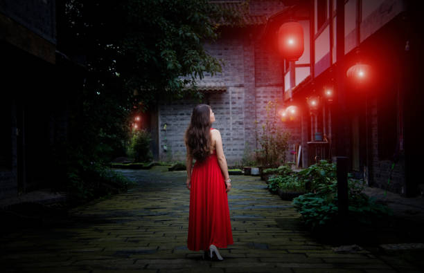 istock A woman walks in an ancient town 1164920286