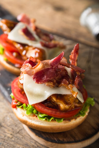 istock Chicken Cheese And Bacon Sandwich 1164920934