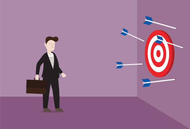 istock Businessman missed the Bull's-Eye 1164924140