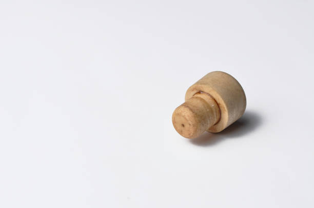 Bottle cup isolated on white background.Flash plug isolated on white background, Cork plug