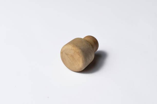 istock Bottle cup isolated on white background.Flash plug isolated on white background, Cork plug.Copy space 1164927822