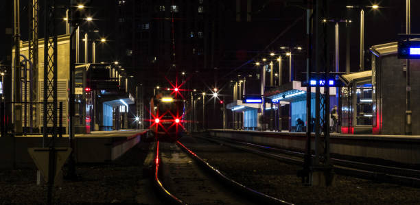 istock The train standing at the station in Warsaw. 1164928279