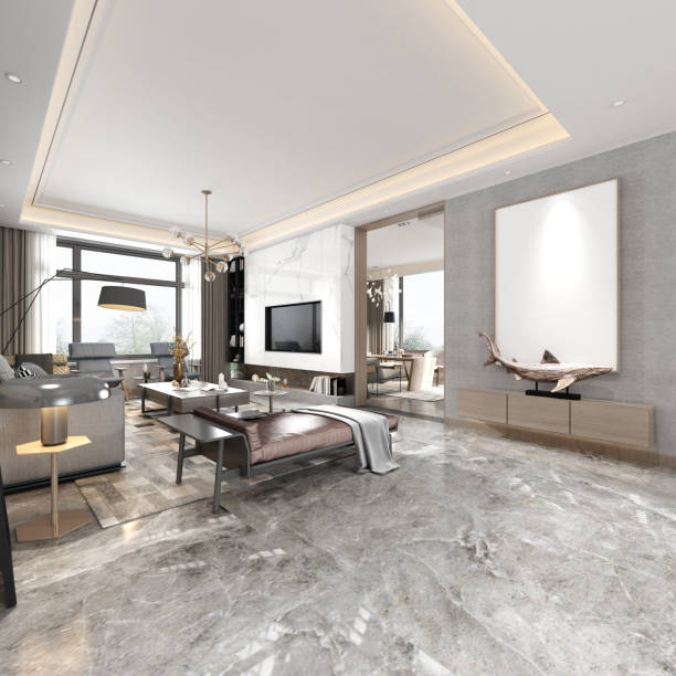 istock 3d render of living room 1164932044