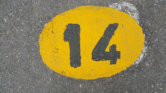 Road works signs in the Latin Quarter of Paris