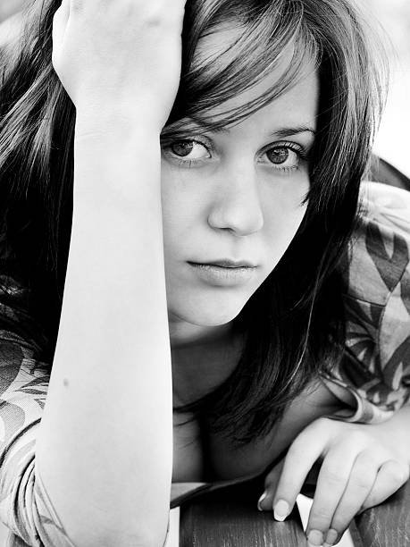 Beautiful girl (b&w)