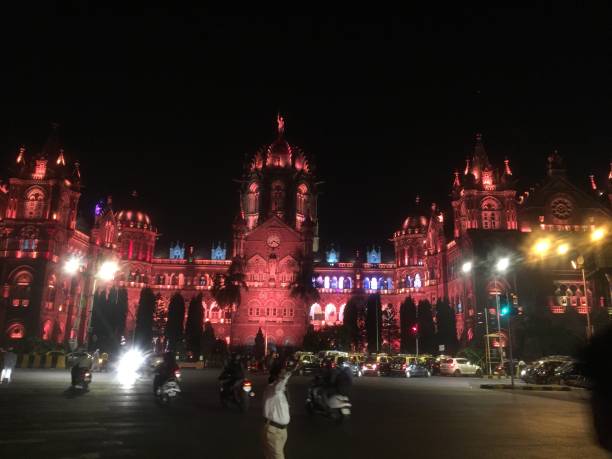 istock Night View-Chhatrapati Shivaji Maharaj Terminus-CSTM 1164942746