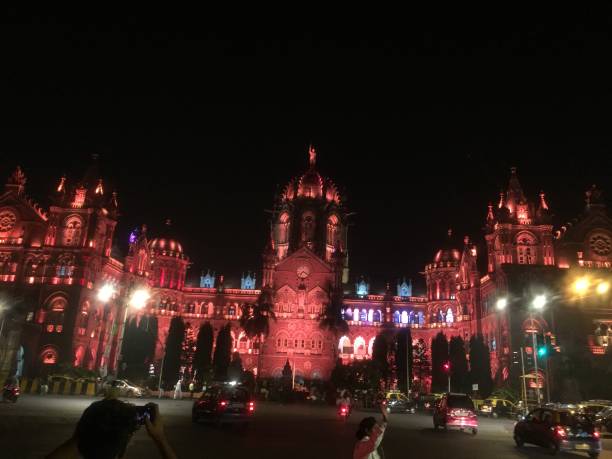 istock Night View-Chhatrapati Shivaji Maharaj Terminus-CSTM 1164942756