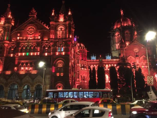 istock Night View-Chhatrapati Shivaji Maharaj Terminus-CSTM 1164943533