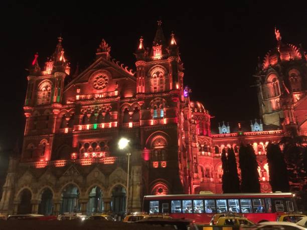 istock Night View-Chhatrapati Shivaji Maharaj Terminus-CSTM 1164943546