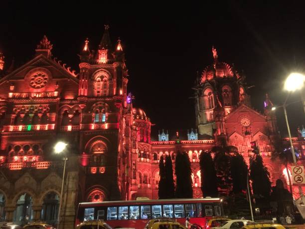 istock Night View-Chhatrapati Shivaji Maharaj Terminus-CSTM 1164943585