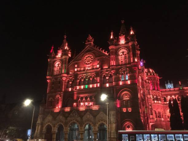 istock Night View-Chhatrapati Shivaji Maharaj Terminus-CSTM 1164943602