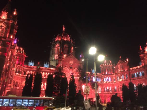istock Night View-Chhatrapati Shivaji Maharaj Terminus-CSTM 1164943659