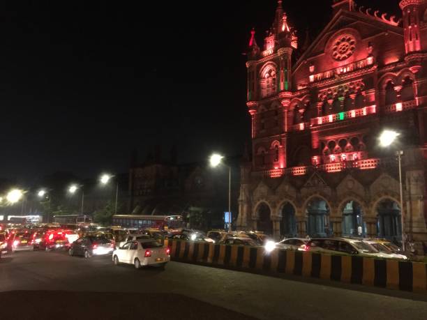 istock Night View-Chhatrapati Shivaji Maharaj Terminus-CSTM 1164943859