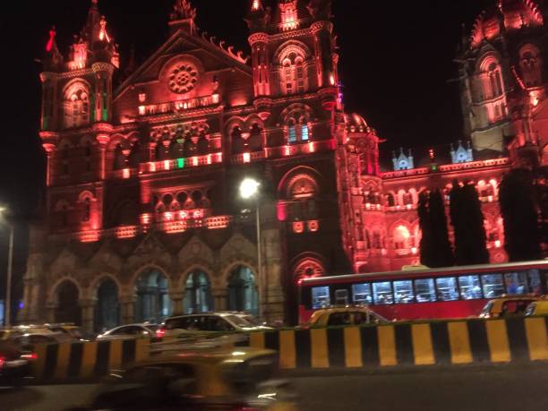 istock Night View-Chhatrapati Shivaji Maharaj Terminus-CSTM 1164943899