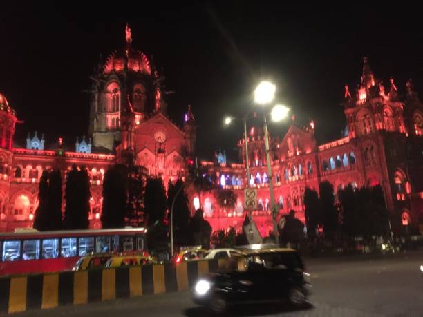 istock Night View-Chhatrapati Shivaji Maharaj Terminus-CSTM 1164943913