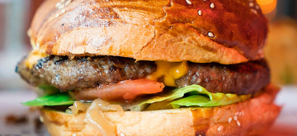 istock Close-up of Cheeseburger 1164944872