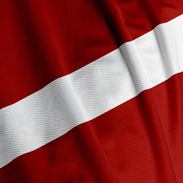 istock Latvian Flag Closeup 116494923