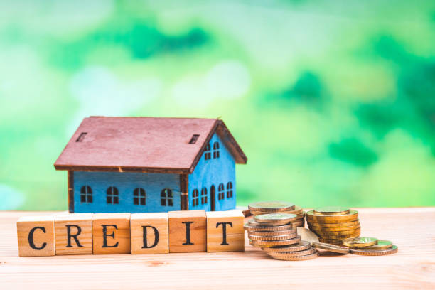 istock letter cubes, coin and house on green background 1164949239